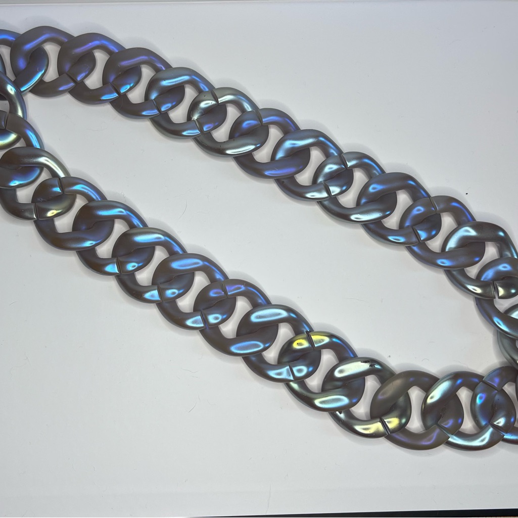 Pono By Joan Goodman Iridescent Resin Statement Necklace